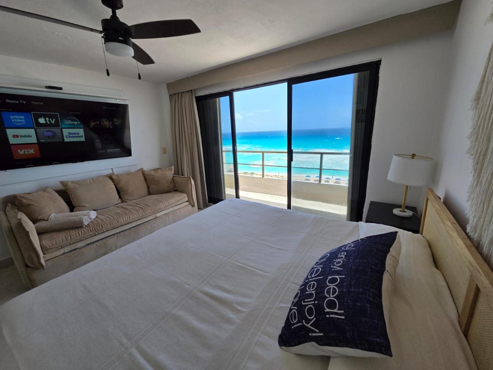 Perfect Vacation Getaway,Ocean View,Wifi, Beach Cancún Exterior foto